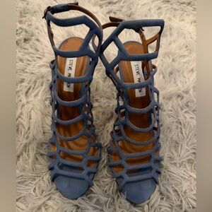 Steve Madden Strappy Blue Heels